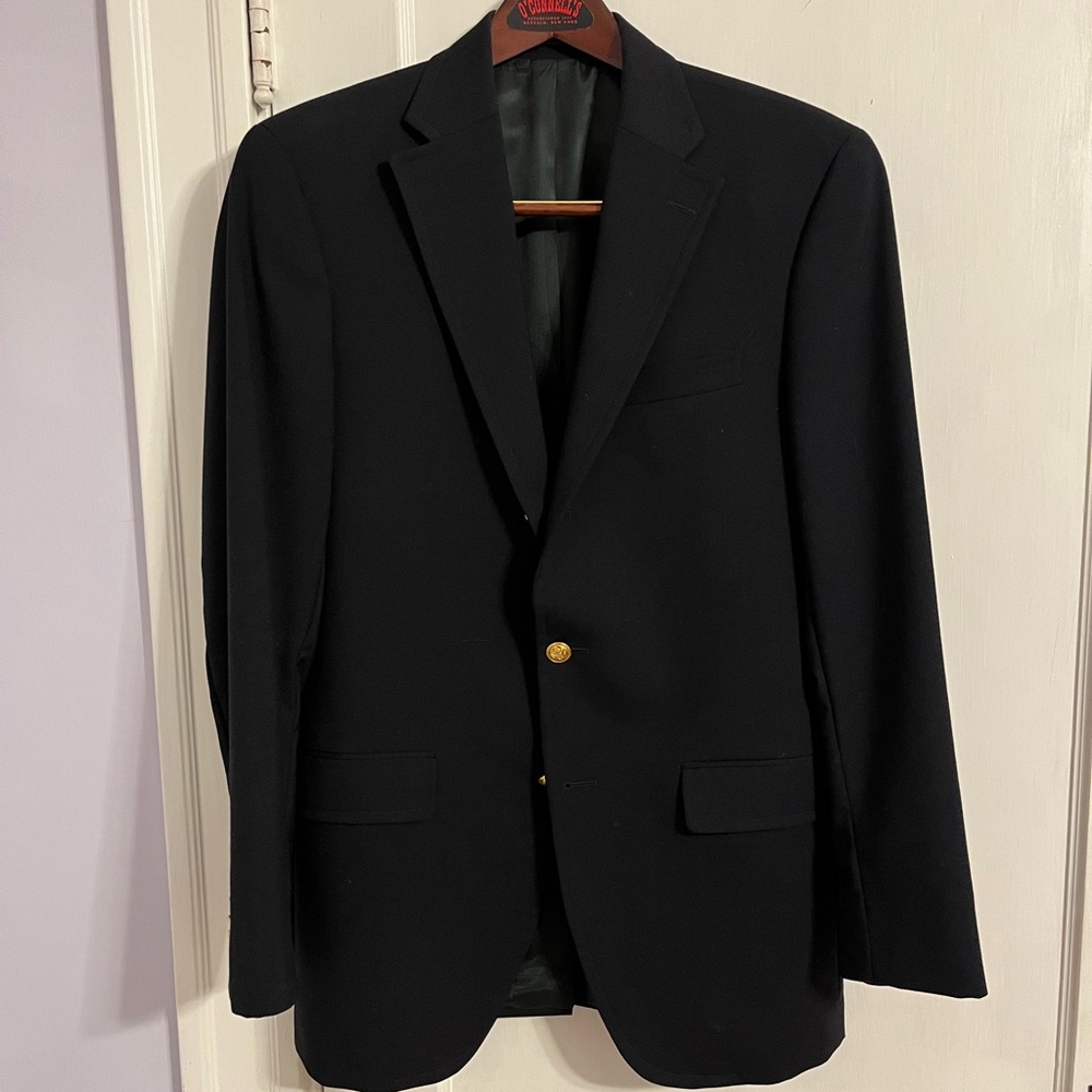 O'Connell's Navy Blazer Gold Buttons Size 38L